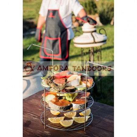 Решетка-гриль 3-х ярусная средняя